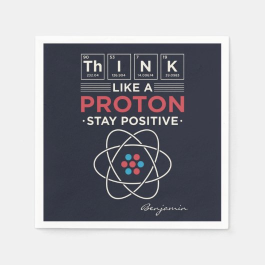 Denk als een Proton Chemistry leraar en nerd Servet (Voorkant)