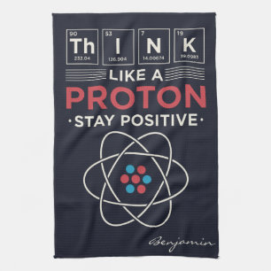 Denk als een Proton Chemistry leraar en nerd Theedoek