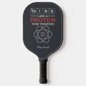 Denk als een Proton Chemistry Nerd Personalized Pickleball Paddle (Voorkant)