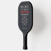 Denk als een Proton Chemistry Nerd Personalized Pickleball Paddle (Links)