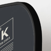 Denk als een Proton Chemistry Nerd Personalized Pickleball Paddle (Links Detail)