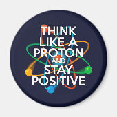 DENK ALS EEN PROTON EN BLIJF POSITIEF MAGNEET (Voorkant)