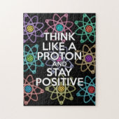 Denk als een proton en blijf positief Science Legpuzzel (Verticaal)