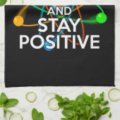 DENK ALS EEN PROTON EN BLIJF POSITIEF THEEDOEK (Gevouwen)