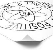 Denk als een proton foto afdruk (Hoek)