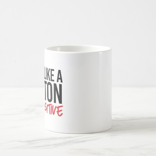 Denk als een proton positief koffiemok (Center)