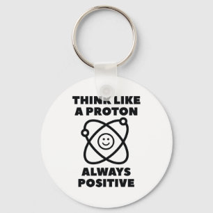 Denk als een proton sleutelhanger