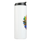 Denk altijd dat je moedig bent dan je gelooft thermosbeker (Gedraaid links)