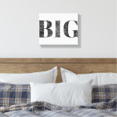Denk altijd groot | Motiverend Canvas Afdruk (Insitu (Slaapkamer))