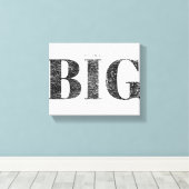 Denk altijd groot | Motiverend Canvas Afdruk (Insitu (Houten vloer))