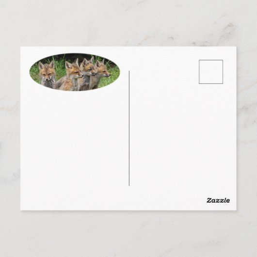 Denk anders aan Fox Briefkaart (Achterkant)