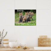 Denk anders aan Fox Poster (Keuken)