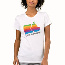 Denk anders - het Shirt van de Parodie van Apple v