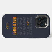 Denk Anders Ligger Fietsers Aangepaste Fiets iPhone Hoesje (Achterkant horizontaal)
