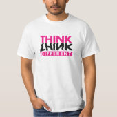 Denk anders t-shirt (Voorkant)