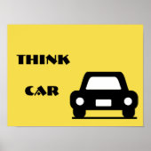 Denk Auto Funky A3 Poster (Voorkant)