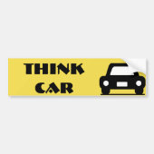 Denk Auto Funky Sticker (Voorkant)