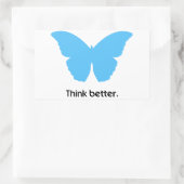 Denk beter na met MorphOS Rechthoekige Sticker (Tas)
