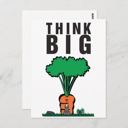 DENK BIG BRIEFKAART (Voorkant / Achterkant)