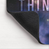 DENK BIG - Ruimte en universeel Motivatie Muismat (Hoek)