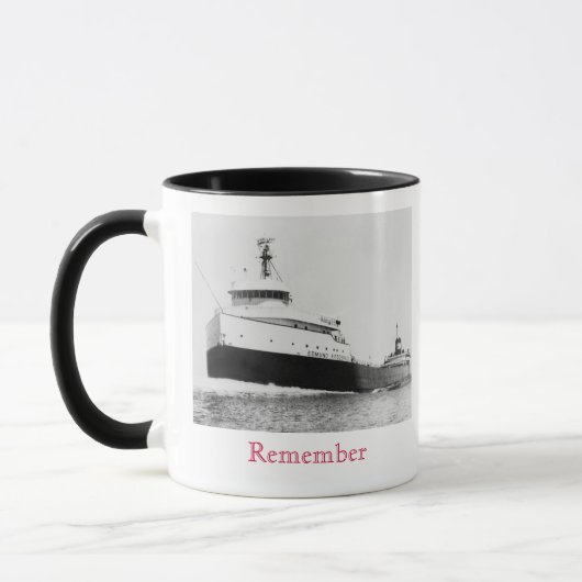 Denk bijvoorbeeld aan de Edmund Fitzgerald Mok (Links)