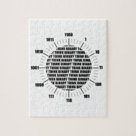 Denk Binaire Klok (de Humor van Geek) Legpuzzel