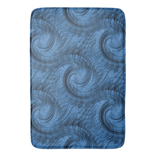 Denk blauw..... badmat (Voorkant Verticaal)