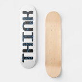 Denk - Blauw en grijs Skateboard (Voorkant)