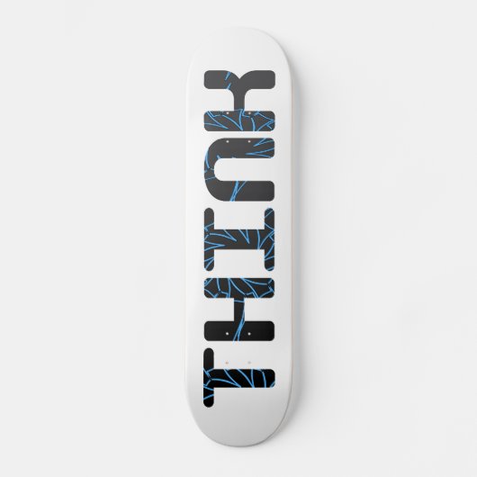 Denk - Blauw en grijs Skateboard (Voorkant)