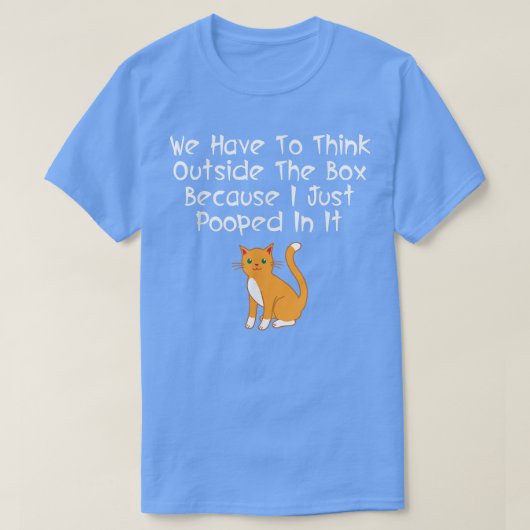Denk buiten Bo omdat ik erin zat. T-shirt (Design voorkant)