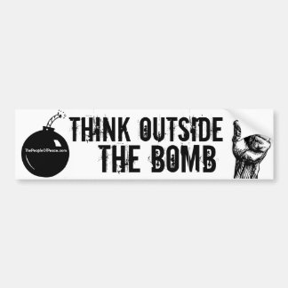 Denk Buiten de Bom Bumper Sticker
