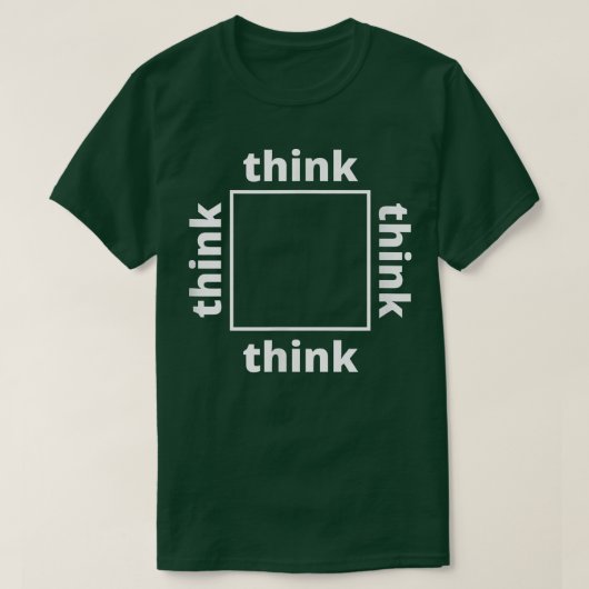 Denk buiten de box Funny Teacher Motivation T-shirt (Design voorkant)