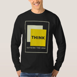 Denk buiten de box Genius T-shirt voor geeks leraa