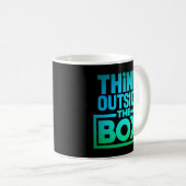 Denk buiten de box, Motivatie quote Koffiemok (Voorkant rechts)