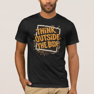 Denk Buiten De Box Motiverende T-Shirt 