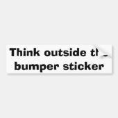 Denk buiten de bumpersticker (Voorkant)