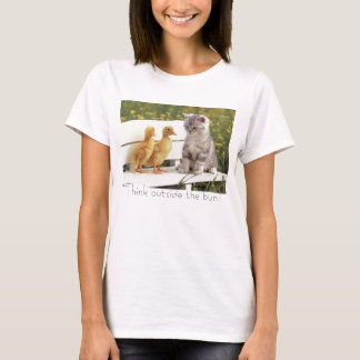 Denk buiten de bun! t-shirt