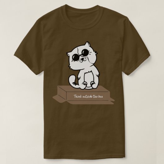 Denk buiten de doos 6 t-shirt (Design voorkant)