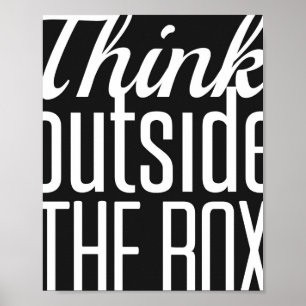 Denk buiten de doos 8 x 10 poster