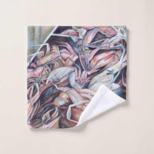 Denk buiten de doos bad handdoek (Wasdoekje)