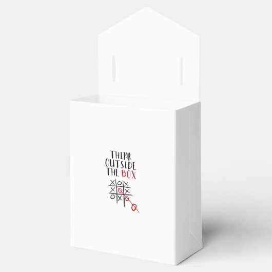 Denk buiten de doos bedankdoosjes (Geopend)