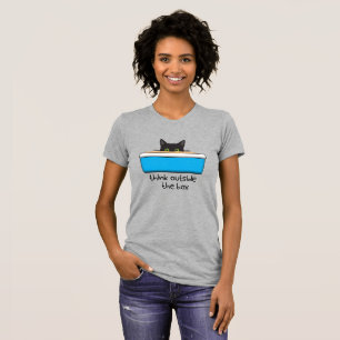 Denk buiten de doos. De kattendoos, dat is dat. T-shirt