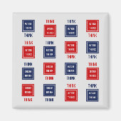 Denk buiten de doos inspirerend na magneet (Voorkant)