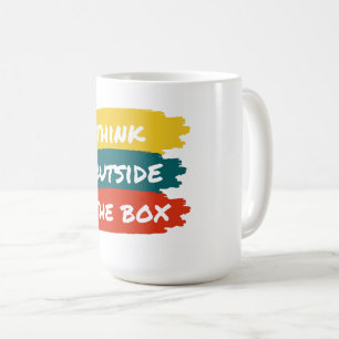 Denk buiten de doos koffiemok