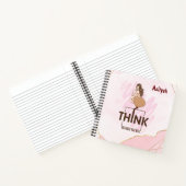 Denk buiten de doos Lady Boss vrouw Notitieboek (Binnen)