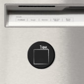 Denk buiten de doos letterlijke Typografie na Magneet (Insitu (Vaatwasser))