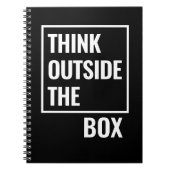 Denk buiten de doos Motivatie offerte Notitieboek (Voorkant)