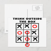 Denk buiten de doos na briefkaart (Voorkant / Achterkant)