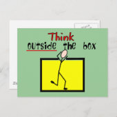 Denk buiten de Doos na Briefkaart (Voorkant / Achterkant)