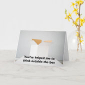 Denk buiten de doos na kaart (Gele Bloem)